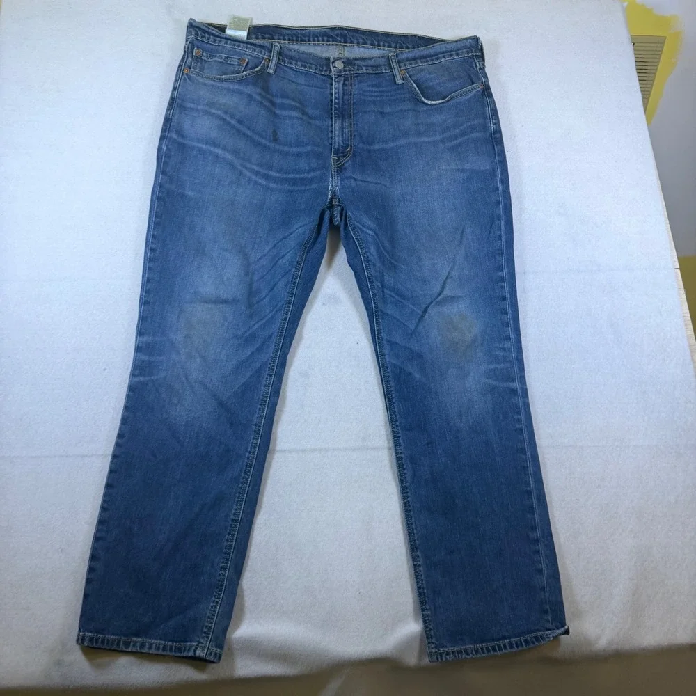 Levis 541 Athletic Taper Mens Blue Denim Jeans 44x32 Medium‎ Wash 18757-0002